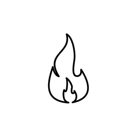 Fire icon vector. fire vector iconのイラスト素材