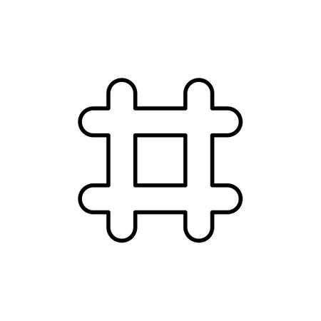 Hashtag icon vector. hashtag symbolのイラスト素材