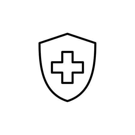 Health insurance icon vector. Insurance health document iconのイラスト素材