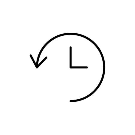 History icon vector. recent event historyのイラスト素材