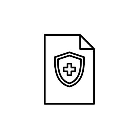 Medical insurance icon vector. health insurance iconのイラスト素材