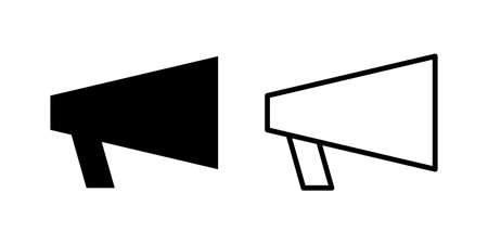 Megaphone icon set. Loudspeaker icon vector.のイラスト素材