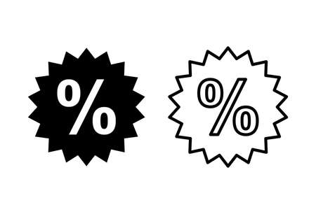 Discount icon set. Discount tag icon.のイラスト素材