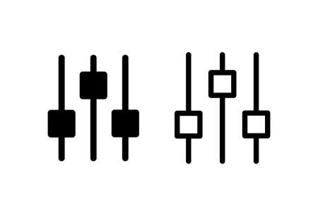 Setting Icon set. Cog Settings Icon Symbolのイラスト素材