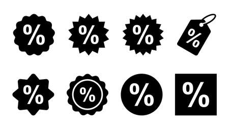 Discount icon set. Discount tag icon.のイラスト素材