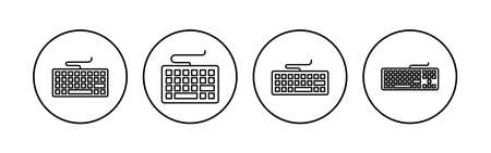 Keyboard icon set. keyboard vector symbolのイラスト素材