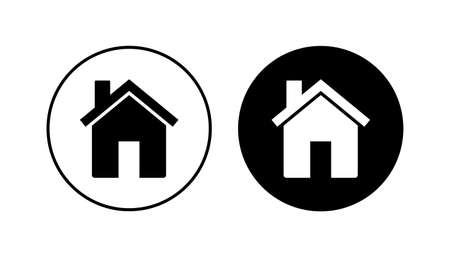 House icon set. Home icon vectorのイラスト素材