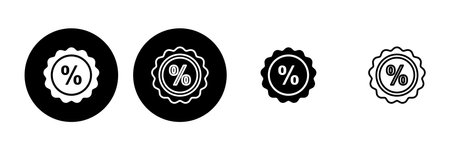 Discount icon set. Discount tag icon.のイラスト素材