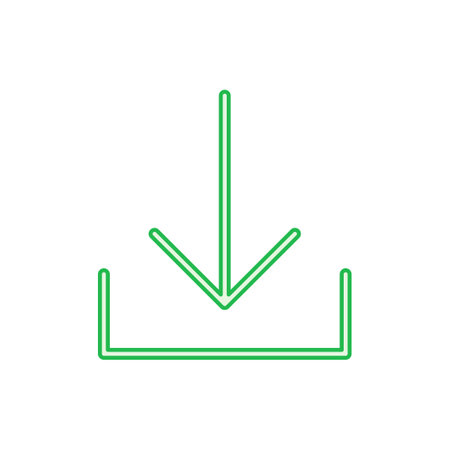 Download icon set. Download vector iconのイラスト素材