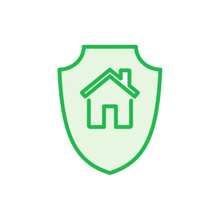 Home insurance icon set. home protection iconのイラスト素材