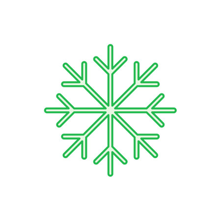 Snow icon set. snowflake icon vectorのイラスト素材
