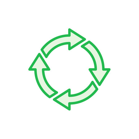 Recycle icon set. Recycling vector icon.のイラスト素材