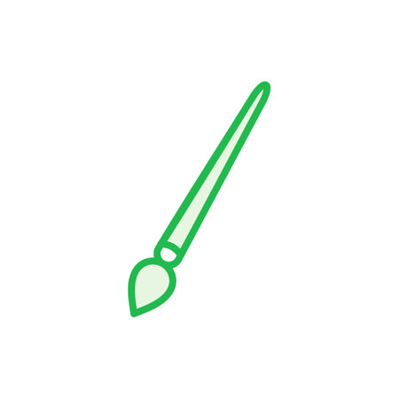 Paint icon set. paint brush icon vector. paint roller icon vectorのイラスト素材