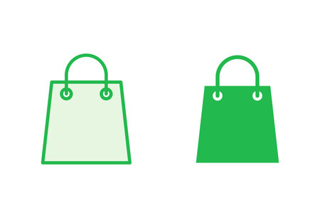 Shopping bag icon set. shopping icon vectorのイラスト素材