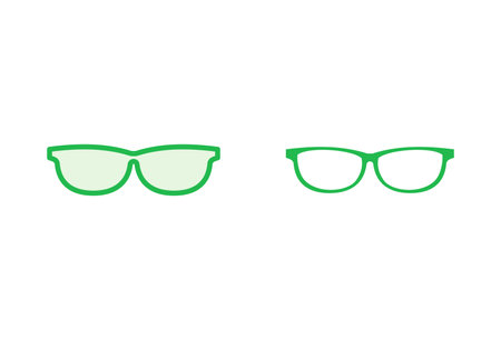 Glasses icon set. Glasses vector iconのイラスト素材