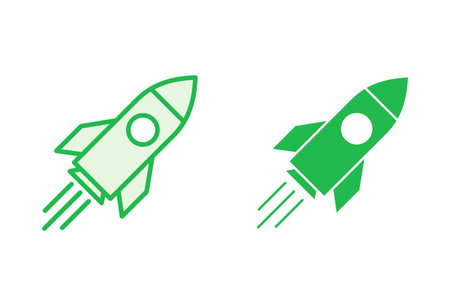 Rocket icon set. Startup icon vector.のイラスト素材