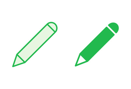 Pencil icon set. pen symbol. edit icon vectorのイラスト素材
