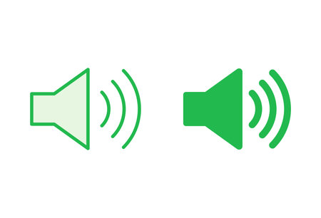 Speaker icon set. volume icon vector. loudspeaker icon vector. sound symbolのイラスト素材