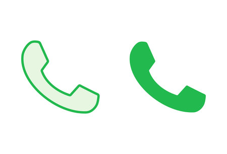 Call icon set. telephone icon vector. phone icon vector. contact usのイラスト素材