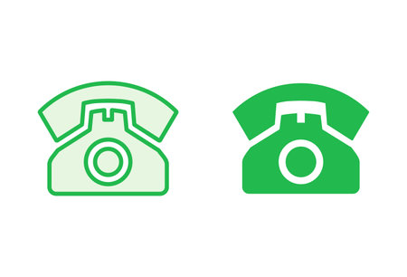 Telephone icon set. phone icon vector.のイラスト素材