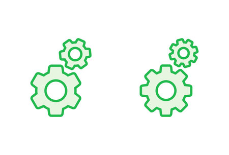 setting Icon set. Cog settings Icon Symbolのイラスト素材