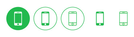 Phone icon set. Call icon vector. telephone symbolのイラスト素材