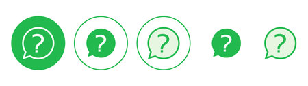 Question icon set. question mark icon vector.のイラスト素材
