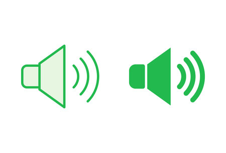 Speaker icon set. volume icon vector. loudspeaker icon vector. sound symbolのイラスト素材