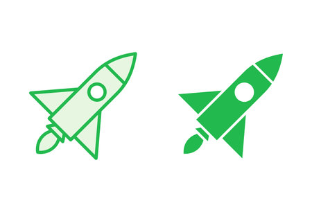 Rocket icon set. Startup icon vector.のイラスト素材