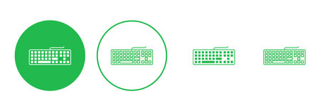 Keyboard icon set. keyboard vector symbolのイラスト素材