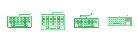 Keyboard icon set. keyboard vector symbolのイラスト素材
