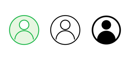 People icon set. person icon vector. User Icon vector. team symbolsのイラスト素材
