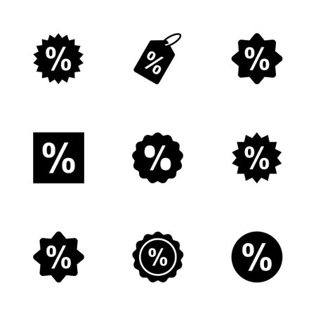 Discount icon set. Discount tag icon.のイラスト素材