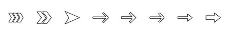 Arrow icon set. Arrow symbol. Arrow sign for your web design.のイラスト素材
