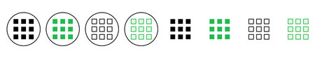 Menu Icon set. web menu icon. hamburger menu symbolのイラスト素材
