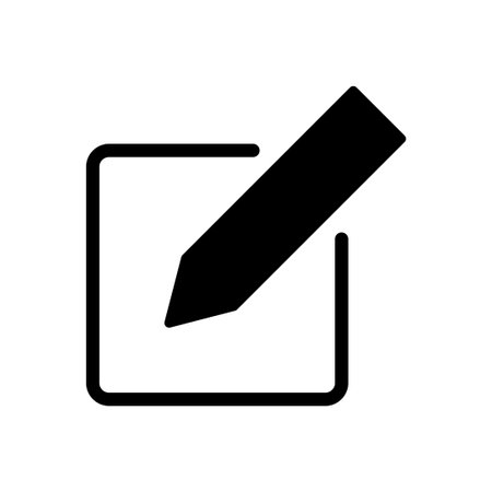 Edit icon vector. edit document icon. edit text icon. pencil. sign upのイラスト素材