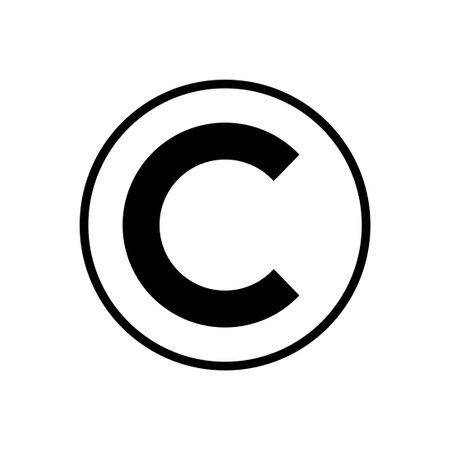 Copyright icon vector. copyright symbolsのイラスト素材