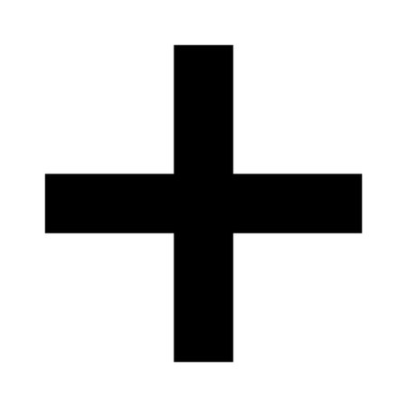 Plus Icon vector. Add plus iconのイラスト素材