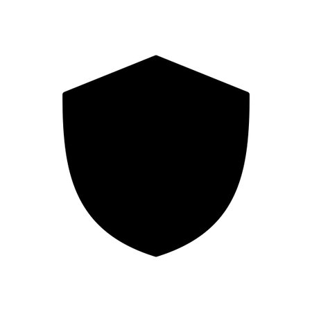 Shield icon vector. Protection icon vector. Security vector iconのイラスト素材