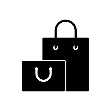 Shopping bag icon vector. shopping icon vectorのイラスト素材