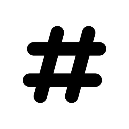Hashtag icon vector. hashtag symbol