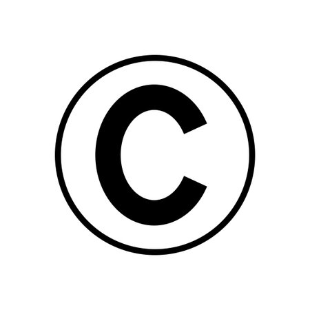 Copyright icon vector. copyright symbolsのイラスト素材