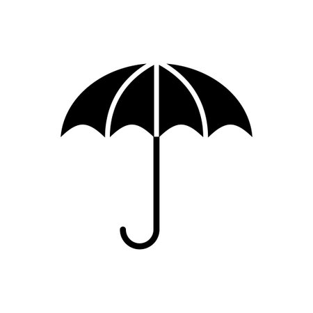 Umbrella icon vector. umbrella sign iconのイラスト素材