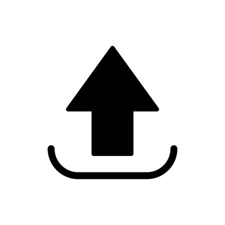 Upload icon vector. load data symbolのイラスト素材