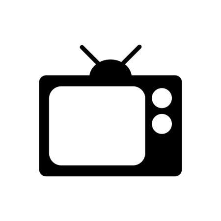 Tv icon vector. television icon vectorのイラスト素材