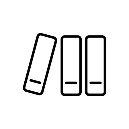 Library icon vector. education icon vectorのイラスト素材