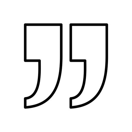 Quote icon vector. Quotation mark symbol.のイラスト素材
