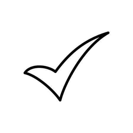 Check mark icon vector. Check mark icon. Tick mark symbol vectorのイラスト素材