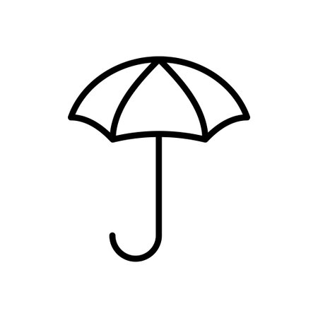 Umbrella icon vector. umbrella sign iconのイラスト素材
