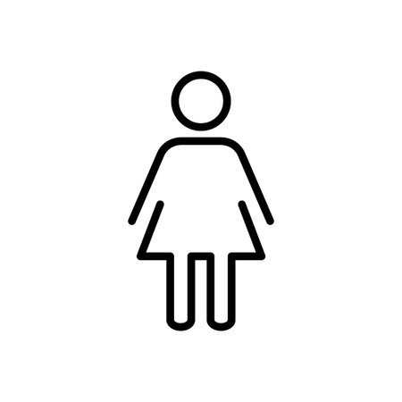Female icon vector. woman icon vectorのイラスト素材